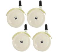 ERINGOGO Lot De 4 Roulettes De Rechange Pour Poussette Trotteur Poussette Enfant Landau Accessoires Roues De Landau Couleur Beige Pp