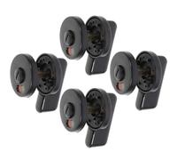 ERINGOGO Lot de 4 Serrures de Porte des Toilettes Publiques Indicateur Ouvert/fermé, Verrou Rotatif en Plastique Solide, pour Cabines Sanitaires, Salles de Sport et Bureaux