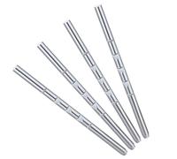 ERINGOGO Lot de 4 Tiges d'Appui-Tête Droites en Métal pour Siège Auto et Camping-Car Tiges de Remplacement Universelles Support Réglable pour Maintien Ergonomique en Voyage