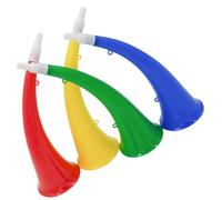 ERINGOGO Lot de 4 Trompettes Jouets Cornes Bruyantes pour Garçon et Filles, Accessoires de Fête Légers et Portables, Instruments de Musique en Plastique, pour Événements Couleur Aléatoire
