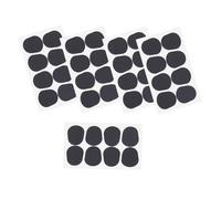 ERINGOGO Lot de 40 Tampons Adhésifs Ovales Noirs pour Embouchure de Saxophone et Clarinette, Coussin Anti-glisse Meilleure Prise, Débutants