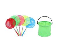 ERINGOGO Lot De 5 Filets Anti-Insectes Télescopiques pour Enfants Filets De Pêche Extensibles pour La Plage Et L'Extérieur Filets pour Attraper Les Outils De Capture