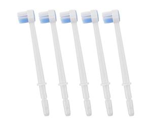 ERINGOGO Lot de 5 Têtes de Brosses D'irrigation Rondes Souples pour Hydropulseur, Recharges Compatibles Multi-marques, Embouts Bucco-dentaires pour Nettoyage Interdentaire Précis à