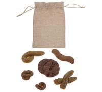 ERINGOGO Lot de 6 Fausses Crottes Réalistes en Matériau Souple de Farce 1Er Avril et Halloween Accessoires Amusants et Réutilisables pour Blagues Entre Amis et Collègues