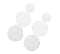ERINGOGO Lot de 6 Lentilles Optiques en Verre Double Convexe Diamètres 3 CM et 5 CM Distances Focales 50 MM 100 MM et 300 MM pour Expériences Scientifiques et Démonstrations en