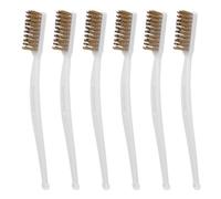 ERINGOGO Lot de 6 Mini Brosses en Cuivre pour Imprimante 3D Outil de Nettoyage de Buses d'Extrudeuse Fil Métallique Résistant Brosses pour Élimination Précise des Résidus et Prévention