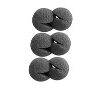 ERINGOGO Lot de 6 Nez de Clown Noirs en Mousse 5 Cm pour Déguisement, Accessoires Cosplay et Carnaval, pour Halloween, Festival et Spectacles D'interprète