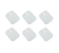 ERINGOGO Lot De 6 Patchs De Massage Électrodes Carrées 4,5x6 Cm Gel Autocollant Conducteur Silicone Pour Physiothérapie Électrostimulation Usage Domestique Professionnel