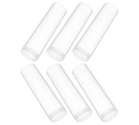 ERINGOGO Lot de 6 Tubes Transparents en Plastique Bouchon Hermétique pour Rangement de Pièces de Monnaie Diamètre 25mm, Protection L’humidité et Stockage Sécurisé pour Collection de Pièces