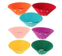 ERINGOGO Lot de 7 Colliers Élisabéthains Ajustables pour Chats L Collerette Conique Transparente Légère en Plastique Souple Collier de Protection Postopératoire Anti-Léchage pour