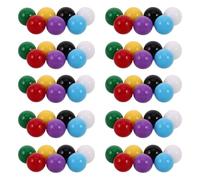 ERINGOGO Lot de 70 Billes en Plastique Colorées 10 Mm Boules Solides Multicolores pour Jeux Éducatifs de Comptage et Probabilité, Pédagogique pour Apprentissage Mathématique et Activités