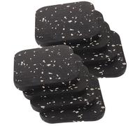 ERINGOGO Lot de 8 Coussins Antidérapants en Caoutchouc Haute Densité pour Tapis de Marche, Tapis de Sol Épais avec Absorption des Chocs, Protection des Sols pour Gym et Espaces Fitness