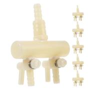 ERINGOGO Lot de 8 Répartiteurs d'air pour Aquarium 8 Mm/4 Mm en Plastique Vanne de Dérivation à Levier, Séparateur de Tubes D'oxygène Réglable pour Pompes à Air, Accessoires pour