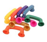 ERINGOGO Lot de 8 Téléphones Phonétiques Multicolores pour Garçon et Filles, Petit Format, Jouets Éducatifs Retour Audio, Adaptés à L’Apprentissage Prononciation en Classe et Activités