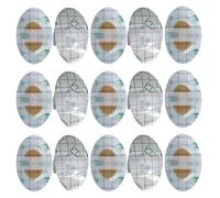 ERINGOGO Lot de 80 Protège-Oreilles Étanches pour Bébé en Film PU Souple Patchs Anti-Oreilles pour Bain et Natation Dimensions 44X68 CM Noyau en Coton Jaune et Blanc Protection