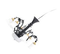 ERINGOGO Lustre Miniature Décoratif pour Maison Miniature Suspendue Noire Décor Architectural pour Maquette Accessoire Paysager De Loisirs Créatifs