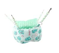 ERINGOGO Maison de Couchage pour Petits Animaux Nid Chaud Suspendu en Tissu Épais Vert Dinosaure Taille Moyenne pour Hamsters Écureuils Cobayes Peluches Hiver