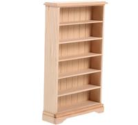 ERINGOGO Maison de Poupée Miniature 1/12 Armoire en Bois Non Peinte Meuble de Maison Miniatures DIY Étagère de Rangement pour Chambre Garçon et Filles Décoration Créatif