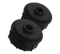 ERINGOGO Manchon de Turbine de Climatiseur 2 Pièces en Caoutchouc Noir, Support de Palier pour Unité Intérieure, Roulement de Tambour de Ventilateur, Réduction du Bruit, pour Climatiseur
