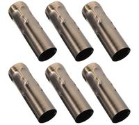ERINGOGO Manchons Lumineux pour Lustre 6 Pièces en Cristal pour Tubes Suspendus Vintage, Accessoires pour Lampe E14, Adaptés la Décoration Salon et Chambre