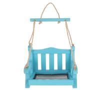 ERINGOGO Mangeoire Oiseaux Suspendue Forme de Chaise Bois Distributeur Alimentaire Extérieur Multifonction pour Jardin Terrasse et Cour Accessoire et Décoratif