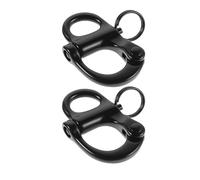 ERINGOGO Manille à Ressort Marine en Acier Inoxydable 2pcs, Crochet Pivotant Robuste pour Équipement de Yacht, Connexion Sécurisée et Portable pour Accessoires de Nautisme