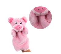 ERINGOGO Marionnette à Main Cochon en Peluche Rose Marionnette d'animaux de Dessin Animé Éducatif pour Garçon et Filles pour Raconter des Histoires et Activités Créatives