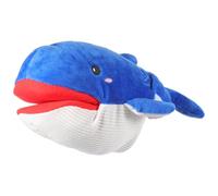 ERINGOGO Marionnette à Main en Peluche Bleue 30 Cm, Animal Créatif pour Garçon et Filles, Marionnette à Main Éducative Interactive, Accessoire pour L'heure du Conte, Animal Doux et Léger