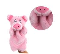 ERINGOGO Marionnette à Main en Peluche Cochon Rose, d'animaux de Dessin Animé pour Garçon et Filles, Marionnette Éducative en Peluche Douce, pour Théâtre et Développement Créatif