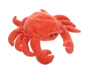 ERINGOGO Marionnette à Main en Peluche Crabe Réaliste pour Garçon et Filles et Adultes, Interactif en Coton PP Doux, Taille Unique, pour Raconter des Histoires et Stimuler la Créativité