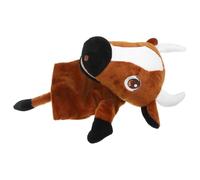 ERINGOGO Marionnette à Main Vache Peluche Douce pour Garçon et Filles, Marionnette Animale Interactive, D’éveil Créatif, 1 Pièce, pour Raconter des Histoires et Développer la Communication