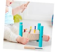 ERINGOGO Marteau Garçon Fille Bois avec Plateau de Clous Colorés Jeu Éducatif Motricité Fine et Coordination Main Œil Activité Ludique pour Garçon Fille
