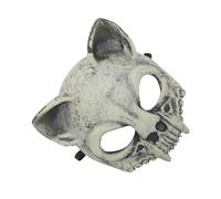 ERINGOGO Masque de Cosplay Chat Oreilles Masque D'animal 3d Crâne de Mouton pour Fête Halloween Carnaval et Déguisement Adulte Accessoire Léger et Confortable