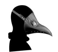 ERINGOGO Masque de Médecin Peste à Bec Noir pour Halloween et Fêtes Accessoire Costume Unisexe Effrayant et Confortable Carnaval et Soirées Déguisées