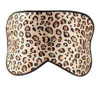 ERINGOGO Masque de Sommeil pour Favoriser la Circulation Sanguine Motif Léopard en Soie Réglable Rembourrage Coton Pp pour Réunions et Voyages en Train