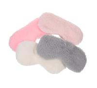 ERINGOGO Masque Oculaire Opaque en Fausse Soie 4 Pièces Multicolore Doux et Confortable Léger pour Sommeil Réparateur Voyage Maison Nuit Garçon et Filles Couleur Aléatoire