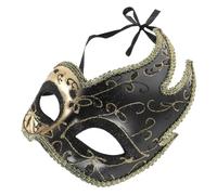 ERINGOGO Masque Vénitien Demi Visage Plastique Confortable pour Carnaval et Cosplay Style Ancien Rétro Accessoire Sécurisé et Polyvalent pour Fêtes et Spectacles