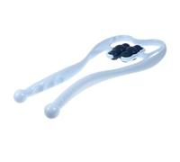 ERINGOGO Masseur Cervical Manuel à Rouleaux 6 Boules Bleu pour Massage du Cou Épaules, Dispositif de Fixation des Vertèbres Cervicales, Appareil de Massage Portable pour Bureau et Maison