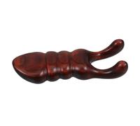 ERINGOGO Masseur En Dent Large Grattoir Masseur Nez Bois Outil De Beauté Du Nez Peigne En Bois Gua Sha Manuel De Grattage Beauté Du Nez Voyage Petit Tissu Dark Brown