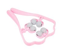 ERINGOGO Masseur Manuel de Cou Portable Appareil de Massage à Main pour Épaules et Cou Soulagement Instantané des Douleurs Cervicales Design Ergonomique et Durable Couleur Rose avec