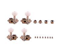 ERINGOGO Mécaniques pour Guitare Classique Lr Blanc Nacré Clés Durables pour Cordes Accessoires de Remplacement Précis avec Vis et Rondelles Améliore la Tonalité Fixation des Cordes