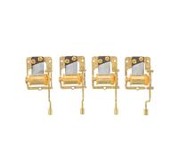 ERINGOGO Mécanisme Manuel de Boîte à Musique Doré 4 Pcs Pièces de Réparation Compactes pour Boîte à Musique à Manivelle Mélodies «Ciel Ville», «Lettre à Élise», « » et « » - DIY