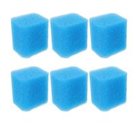 ERINGOGO Médias de Filtration d'eau éponges filtrantes réutilisables 6 pièces 7x6,3x5,5 cm en Mousse pour Aquarium et Bassin extérieur faciles à Transporter et Stocker