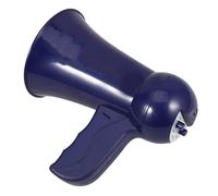 ERINGOGO Mégaphone de Simulation pour Garçon et Filles, de Rôle Policier et Pompier, Porte-Voix en Plastique Bleu, Mini Mégaphone Interactif pour Jeux de Rôle et Imagination, Amplificateur