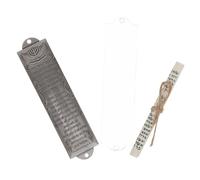 ERINGOGO Mezouzah Métal avec Parchemin pour Porte Ornement Religieux Vintage Décoratif Sacré pour Mur et Entrée Symbole de Prière et Bénédiction