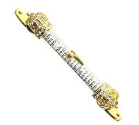 ERINGOGO Mezouzah Métallique Décorative pour Porte Entrée Bords Arrondis Facile à Installer Protection et Sanctification Maison Style Classique pour Décoration Juive