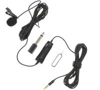ERINGOGO Micro Cravate Filaire pour Enregistrement Vidéo et Audio Microphone Lavalier Omnidirectionnel Clair Compatible Smartphone Tablette et PC