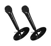 ERINGOGO Microphone Filaire Dynamique 2pcs pour Chant Câble Jack 6,5mm, en Plastique et Métal, Enregistrement Clair, Plug and Play, pour Streaming Mobile et Karaoké