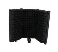 ERINGOGO Microphone Isolation Shield Noir Pliable Robuste Écran Bruit Portable pour Enregistrement Protection et Du Souffle sur Table ou Pied