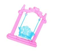ERINGOGO Mini Balançoire Miniature pour Maison de Poupée Décoration Suspendue Rose Accessoire Ludique pour Jeu Imagination et Photo Prop